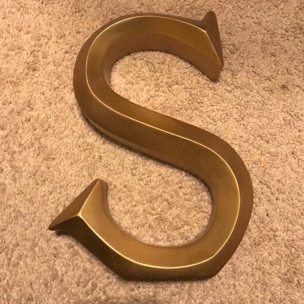 Golden S decoration